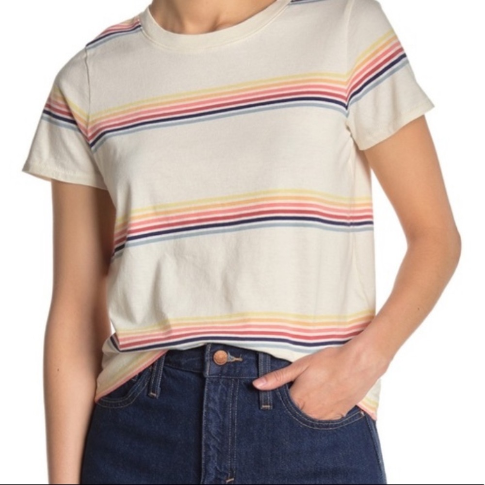 Madewell Rainbow Striped Tee